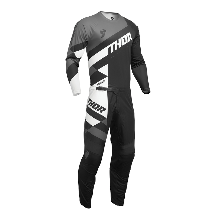 2024 Thor Racing Adult Sector Checker Black/Gray Gear Combo