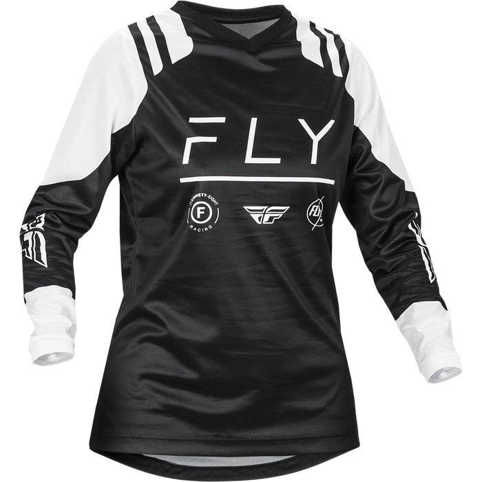 2024 Fly Racing Women's F-16 Black/White Gear Combo