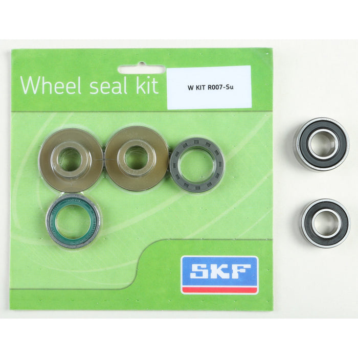 SKF Wheel Seal Kit w/ Wheel Bearings - Rear - 2002-2023 Suzuki RM85 - WSB-KIT-R007-SU