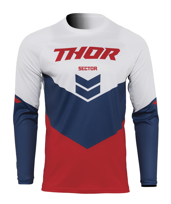 2022 Thor Racing Adult Chevron Sector Red/Navy Gear Combo