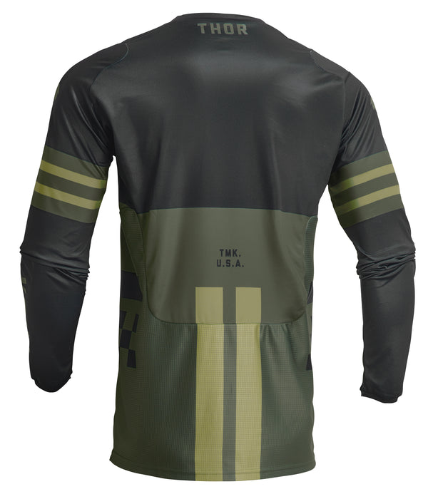 2024 Thor Youth Pulse Combat Army/Black Gear Combo