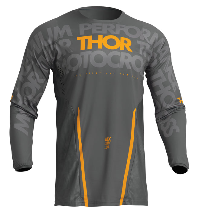 2024 Thor Pulse Mono Dark Gray/Yellow Gear Combo