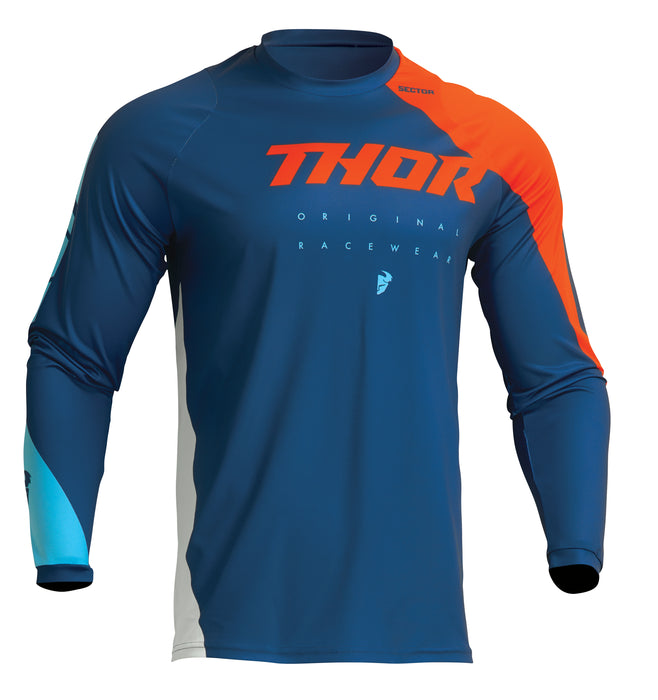 2023 Thor Sector Edge Navy/Red Orange Gear Combo