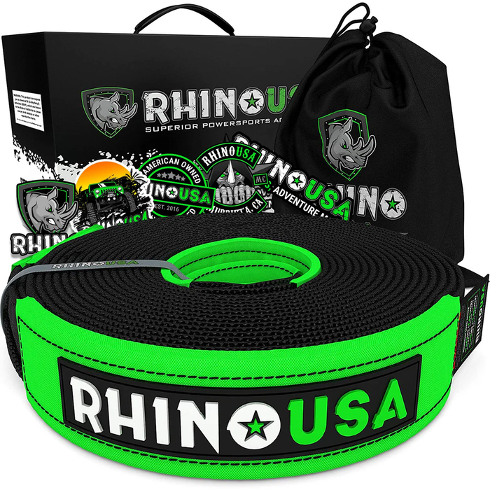 Rhino USA 2" x 20' Ultimate Recovery Tow Strap