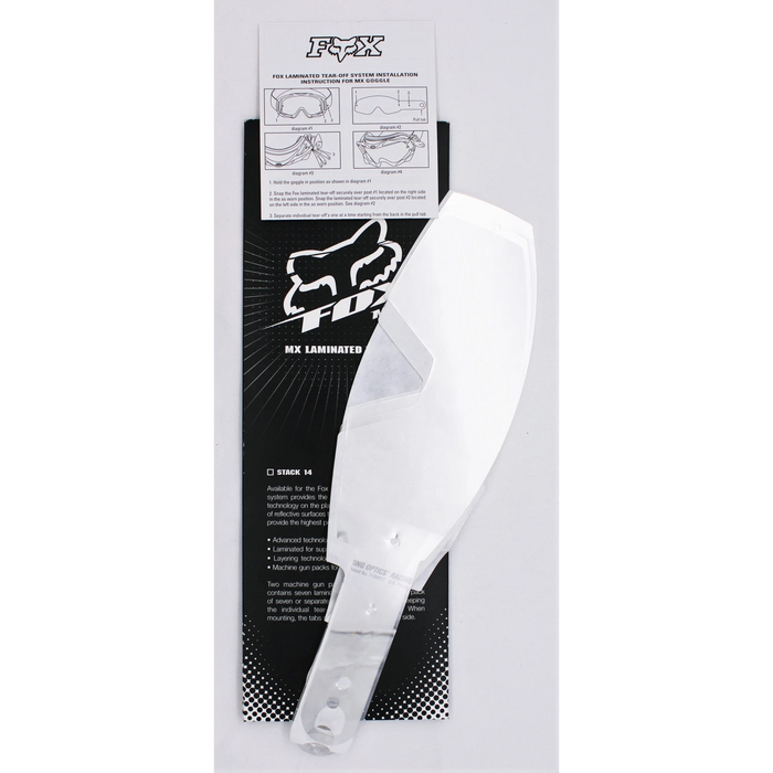 Fox Racing Main Laminated Tear-Offs - 14 Pack product image 1