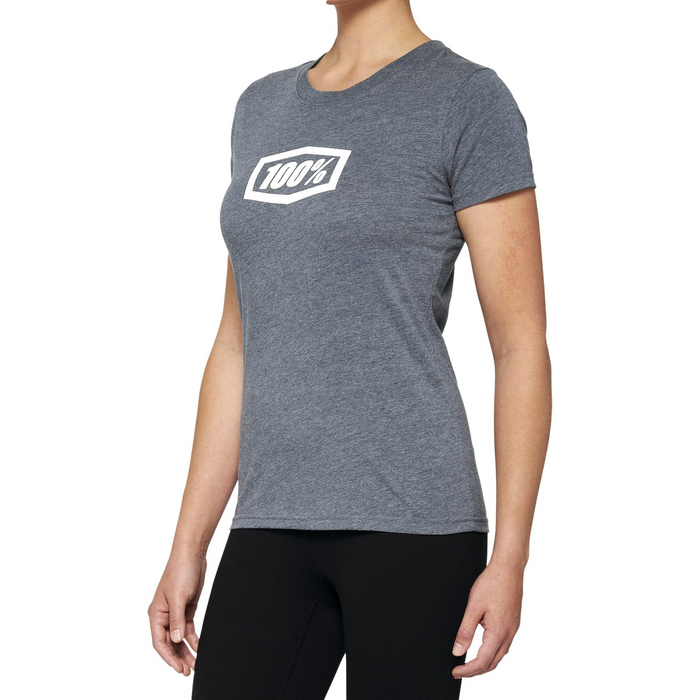100% Women's Icon T-Shirt - Heather Gray