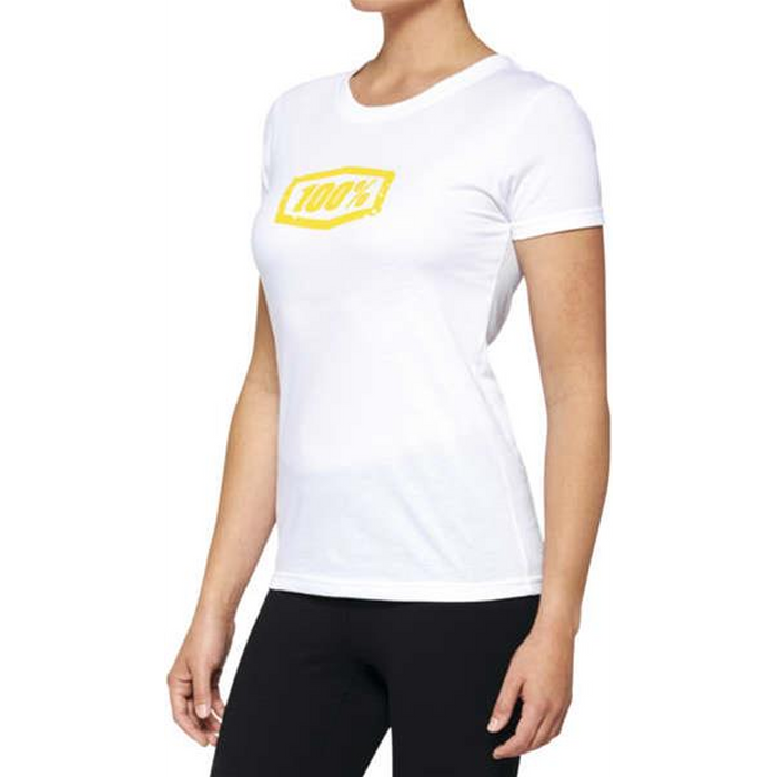 100% Women's Avalanche Short Sleeve T-Shirt - White