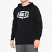 100% Icon Pullover Hoodie Fleece - Black