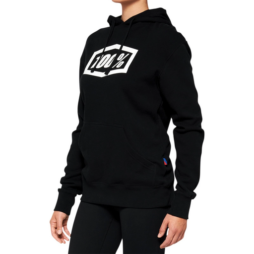 100% Women's Icon Pullover Hoodie - Black