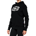 100% Women's Icon Pullover Hoodie - Black
