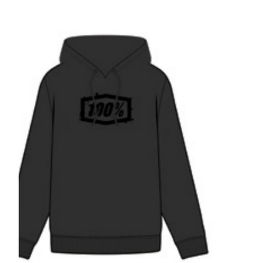 100% Women's Avalanche Pullover Hoodie - Light Black