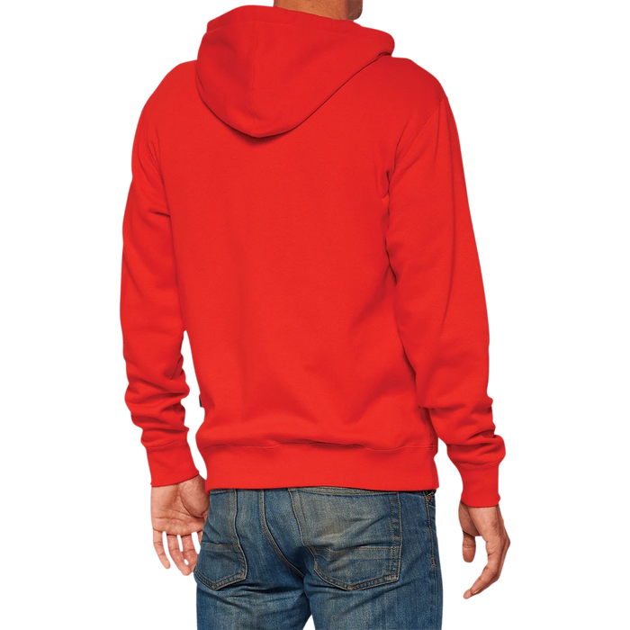 100% Official Fleece Full-Zip Hoodie - Red