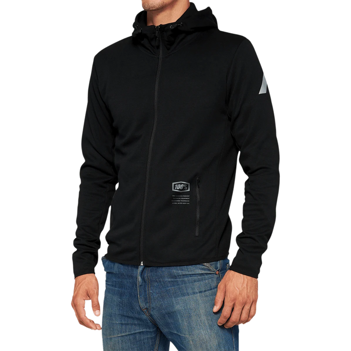 100% Viceroy Tech Full-Zip Hoodie - Black