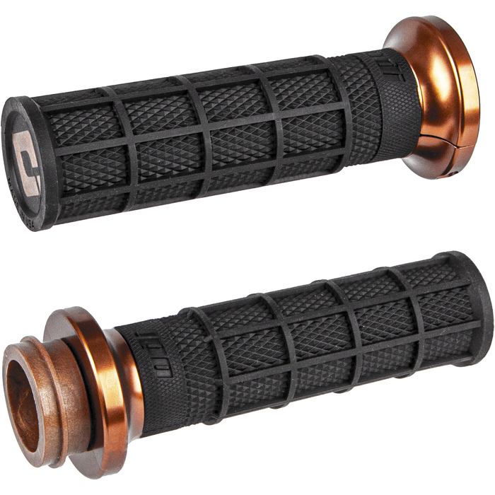 ODI V-Twin Waffle Lock-on Motorcycle Grips - 2018-2023+ Indian Touring Models Throttle-by-Wire