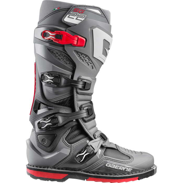 Gaerne boots in Anthracite/Black/Red, manufacturer colorway 2262-007, product view 4