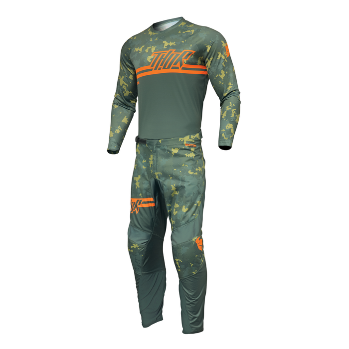 2024 Thor Racing Youth Sector Digi Camo Forest Green/Camo Gear Combo