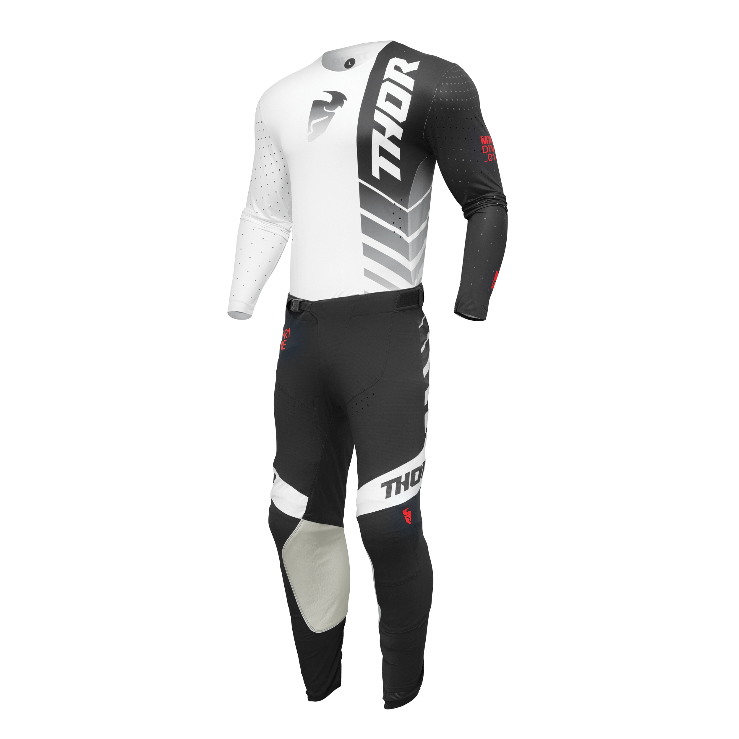 2024 Thor Racing Adult Prime Analog Black/White Gear Combo