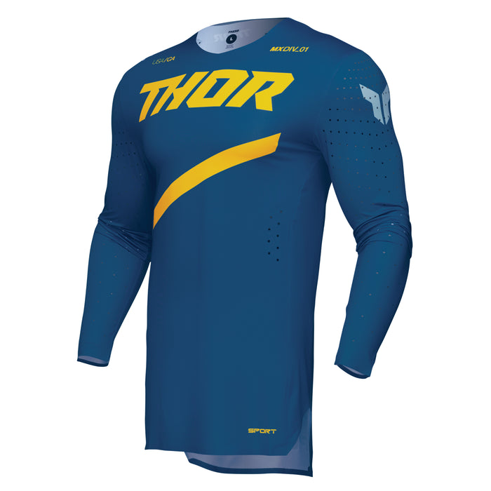 2025 Thor Racing Adult Sportmode Brave Blue Gear Combo