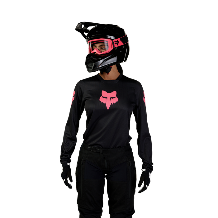 FOX Racing Women'S Blackout Jersey in Black/Black