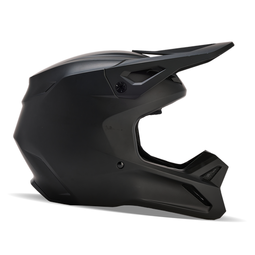 FOX Racing Youth V1 Matte Black Helmet in Matte Black