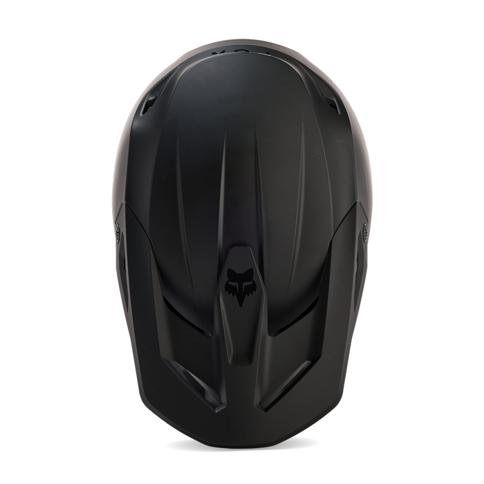 FOX Racing Youth V1 Matte Black Helmet in Matte Black