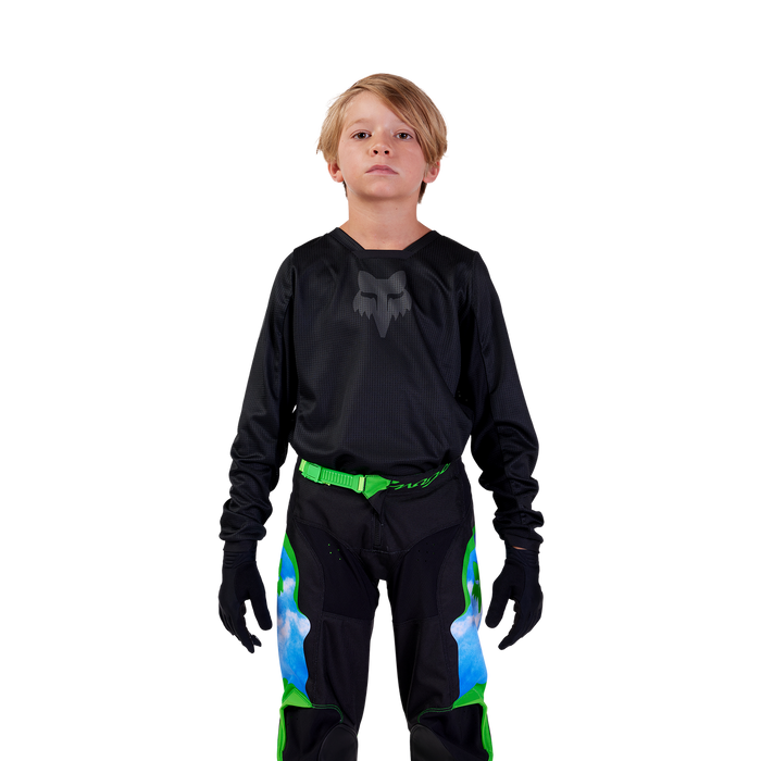 FOX Racing Youth Blackout Jersey in Black/Black