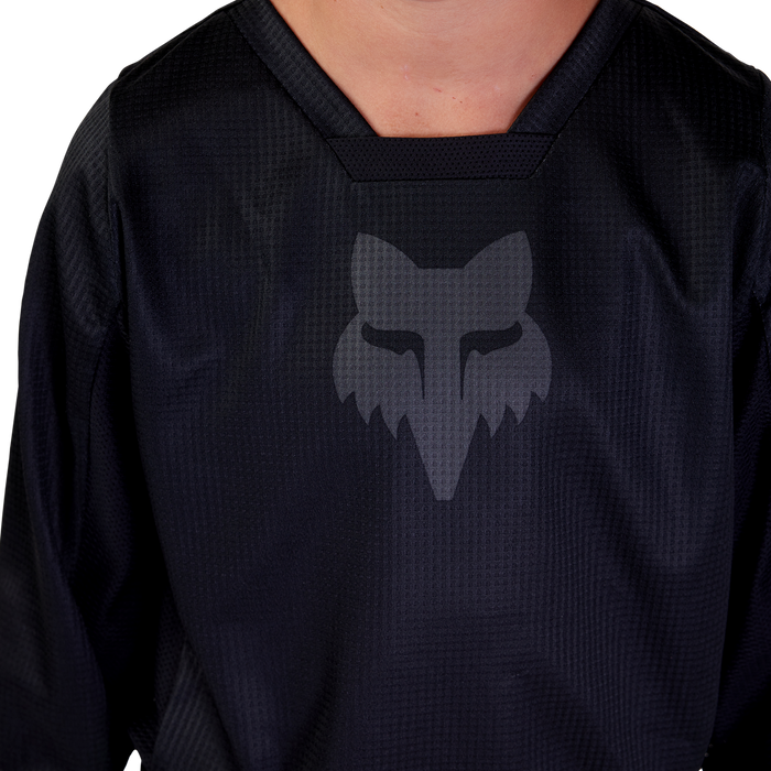 FOX Racing Youth Blackout Jersey in Black/Black