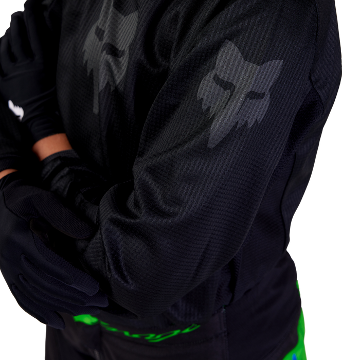 FOX Racing Youth Blackout Jersey in Black/Black