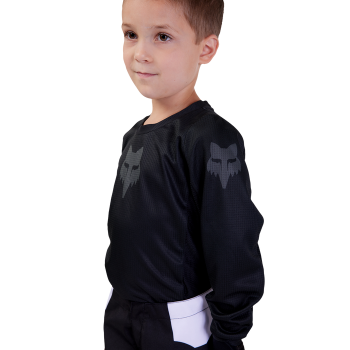 FOX Racing Kids Blackout Jersey in Black/Black