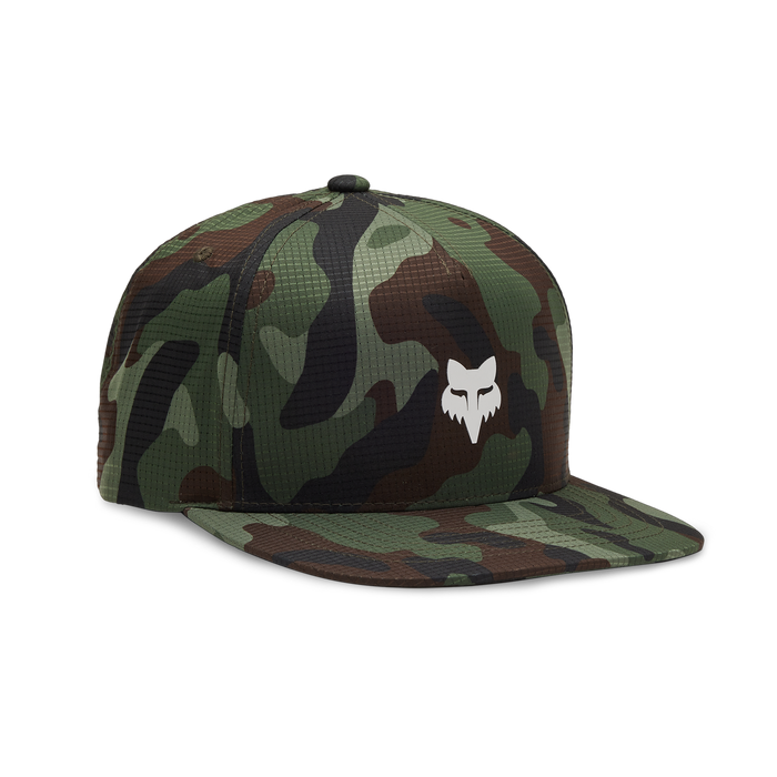 FOX Racing Fox Head Camo Tech Snapback in Green Camo