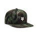 FOX Racing Fox Head Camo Tech Snapback in Green Camo