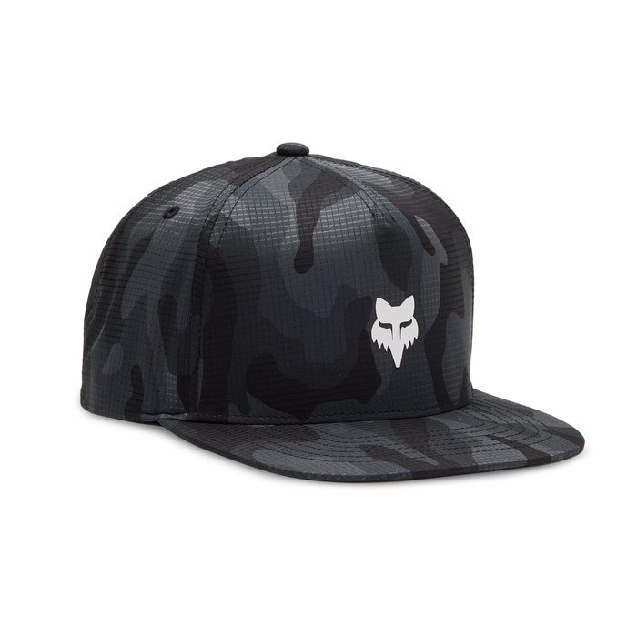 FOX Racing Fox Head Camo Tech Snapback in Black Camo