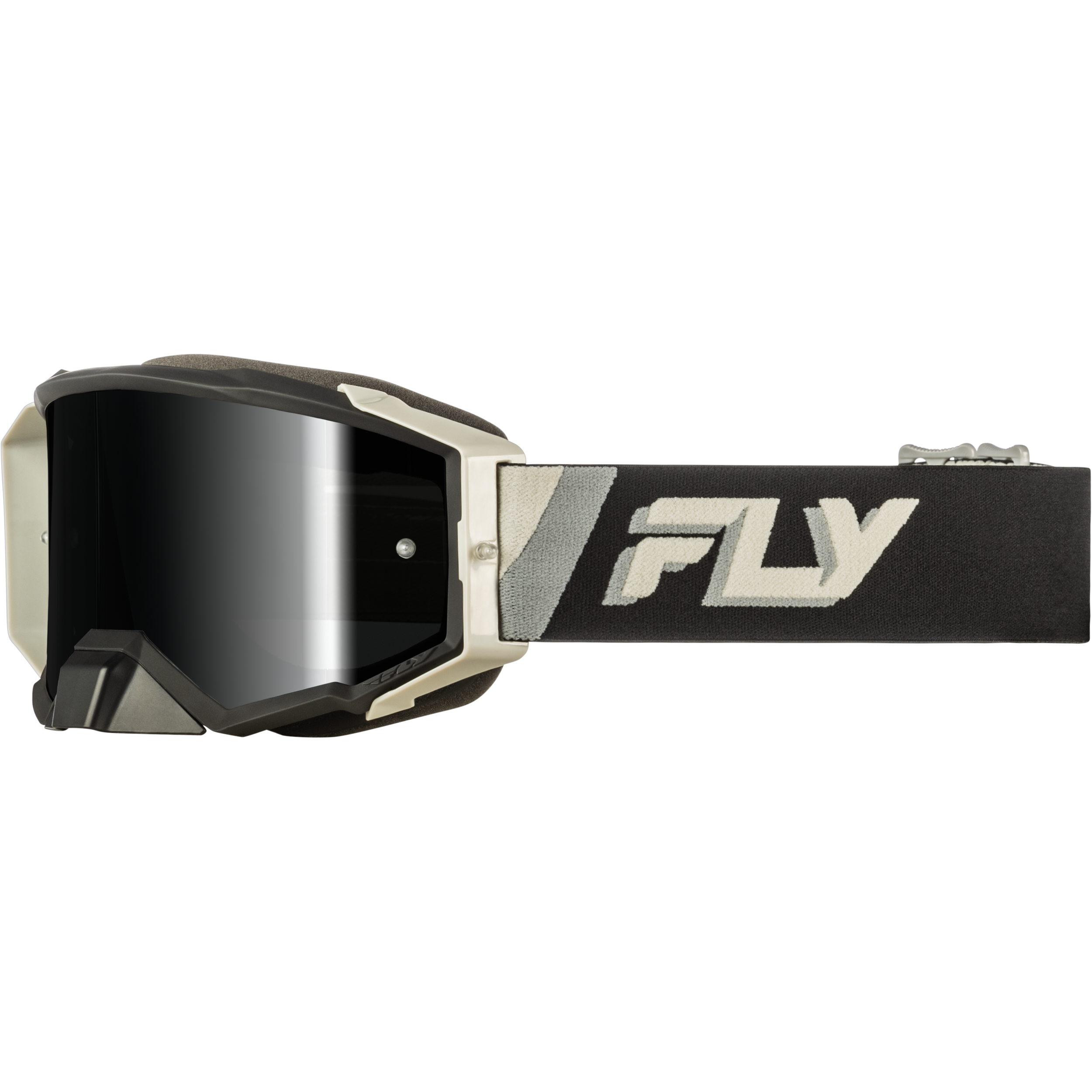 Fly Racing Zone Elite Goggle Black/Grey W/ Black Mirror/Smoke Lens