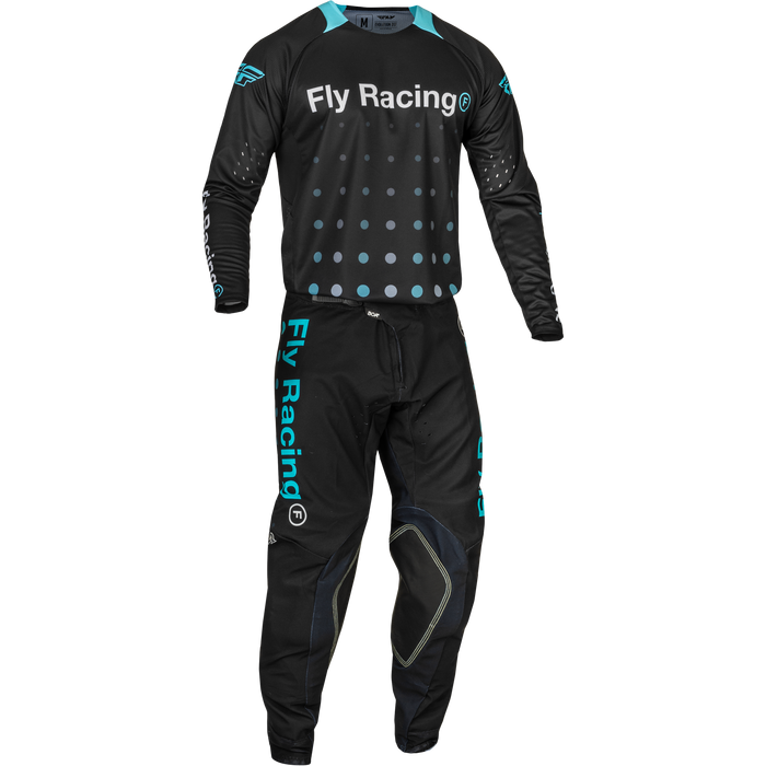 2024 Fly Racing Adult Evolution DST Black/Electric Blue Gear Combo