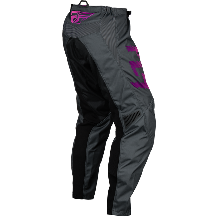 2024 Fly Racing Youth F-16 Grey/Charcoal/Pink Gear Combo