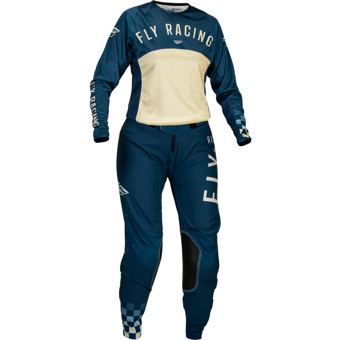 2024 Fly Racing Women's Lite Navy/Ivory Coral Grey Gear Combo