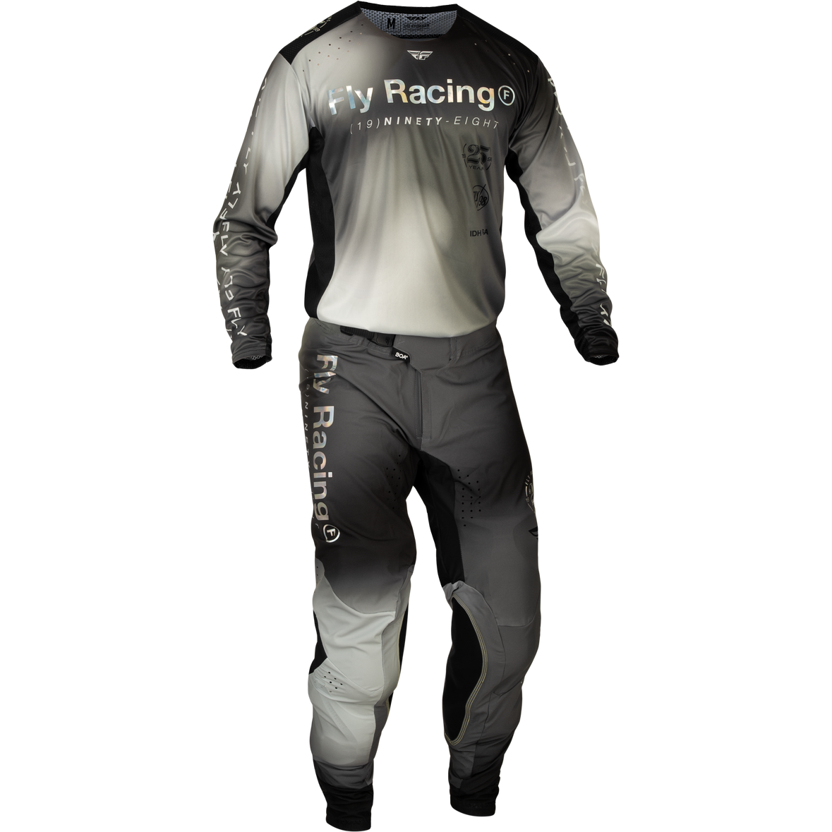 2024 Fly Racing Adult Lite SE Legacy Light Grey/Black Gear Combo