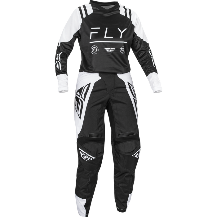 2024 Fly Racing Women's F-16 Black/White Gear Combo