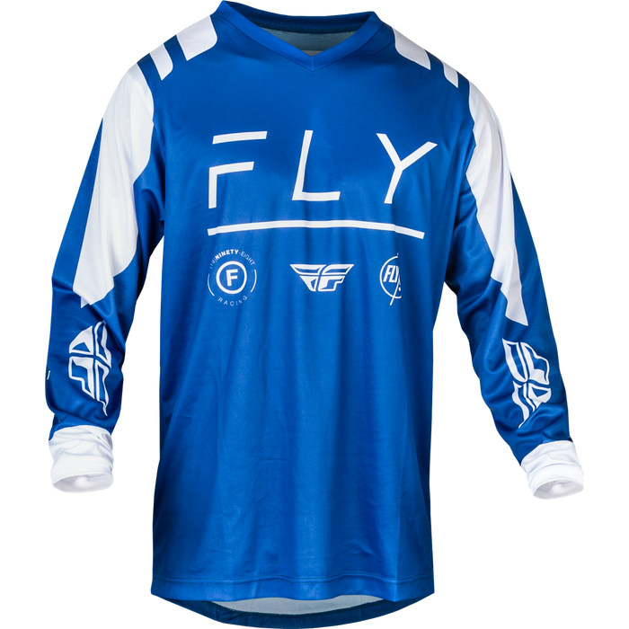 2024 Fly Racing Adult F-16 True Blue/White Gear Combo