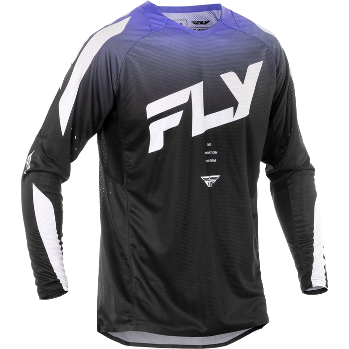 2025 Fly Racing Adult Evolution DST Black/White/Purple Gear Combo