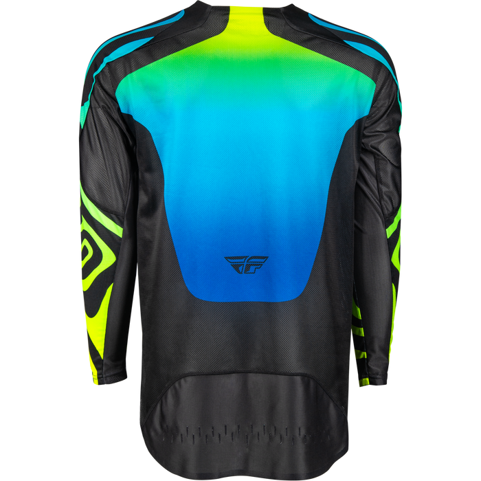 2025 Fly Racing Adult Evolution DST SE Zen Black/Blue/Hi-Vis Gear Combo