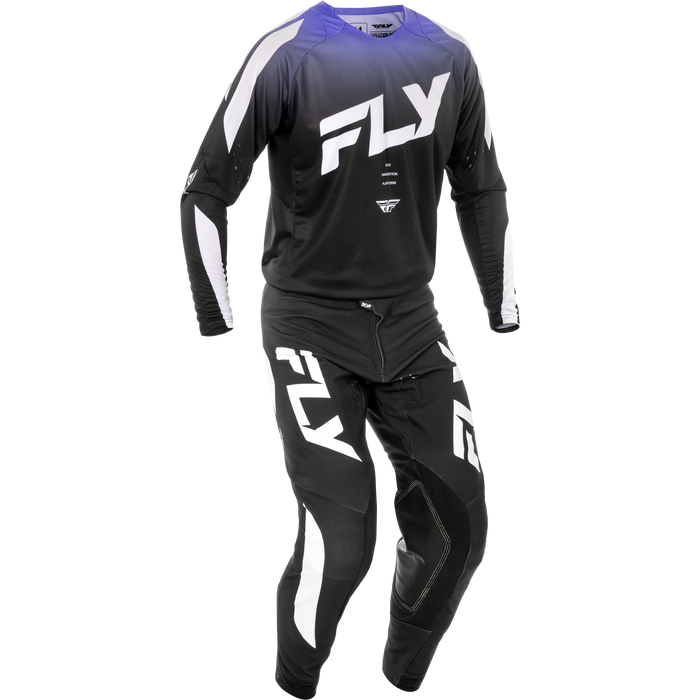 2025 Fly Racing Adult Evolution DST Black/White/Purple Gear Combo