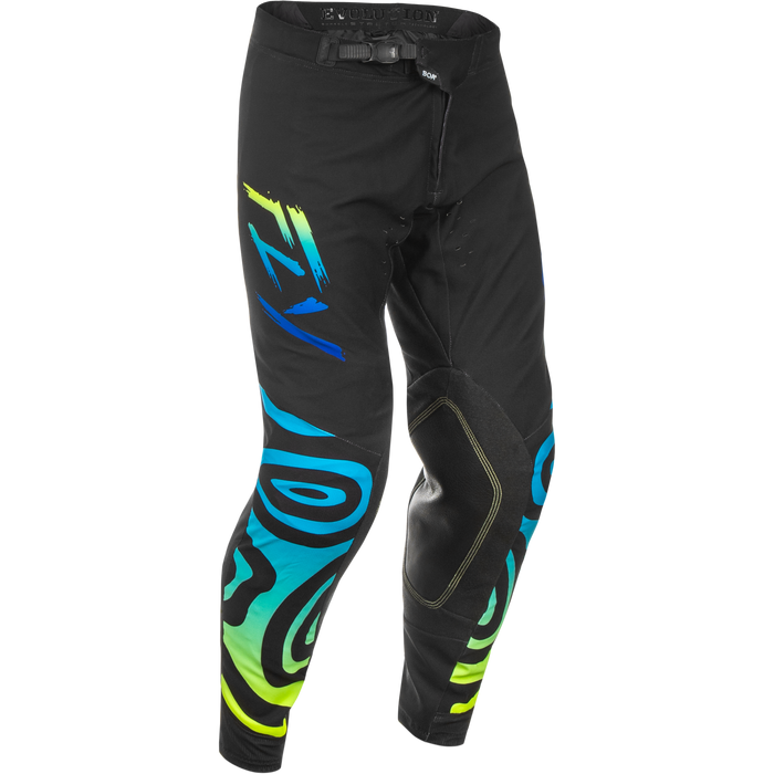 2025 Fly Racing Adult Evolution DST SE Zen Black/Blue/Hi-Vis Gear Combo