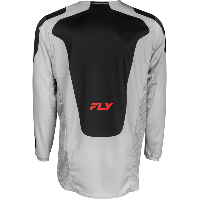 2025 Fly Racing Adult Kinetic Sym Light Grey/Red/Black Gear Combo