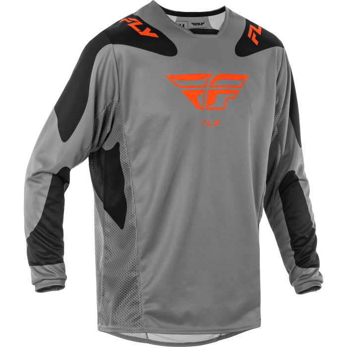 2025 Fly Racing Adult Kinetic Sym Grey/Orange/Black Gear Combo