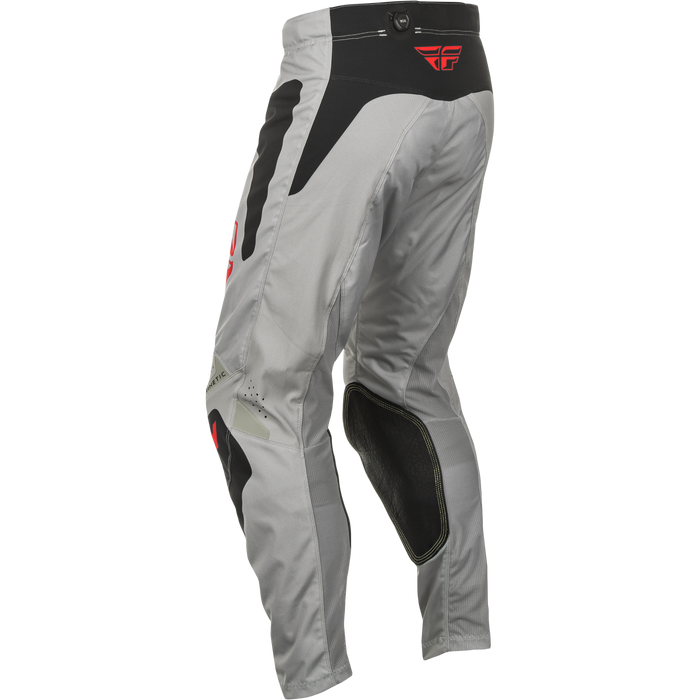 2025 Fly Racing Adult Kinetic Sym Light Grey/Red/Black Gear Combo