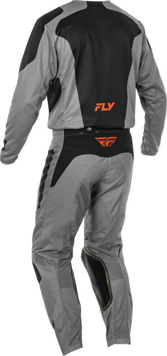 2025 Fly Racing Adult Kinetic Sym Grey/Orange/Black Gear Combo