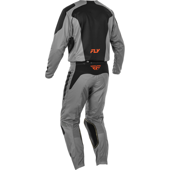 2025 Fly Racing Adult Kinetic Sym Grey/Orange/Black Gear Combo