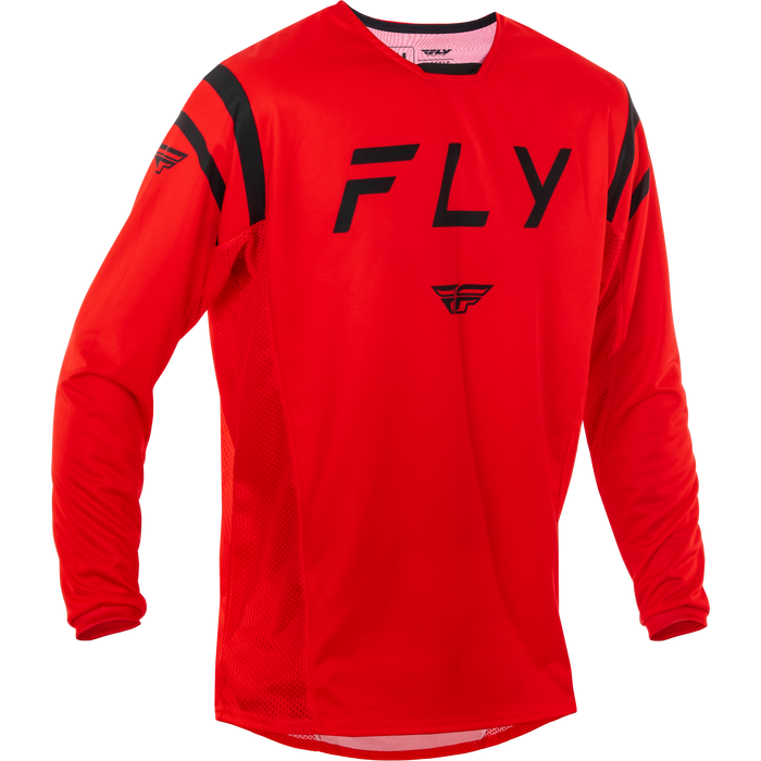 2025 Fly Racing Adult Kinetic Center Red/Black Gear Combo