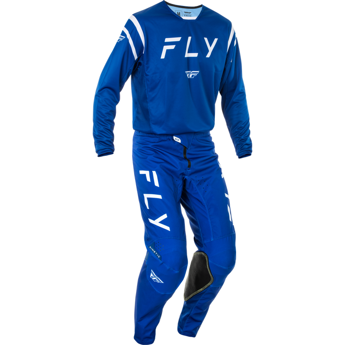 2025 Fly Racing Adult Kinetic Center Navy/White Gear Combo